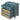 25.5" Dark Green Rattan Cabinet 