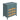 25.5" Dark Green Rattan Cabinet with 5-Drawers