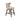 25.75" Beige Counter Height Bar Stool with Nailbed Accent