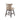 25.75" Beige Counter Height Bar Stool with Nailbed Accent