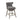 25.75" Charcoal Counter Height Bar Stool with Nailbed Accent