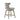 25.75" Light Gray Counter Height Bar Stool with Nailbed Accent