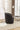 25" Gray Round Teddy Fabric Swivel Accent Barrel Chair with Black Base