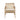 25" Natural Cane Wood Accent Chair