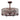 a caged ceiling fan with light image. It's set in a white background
