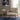 27.5" Modern Taupe Upholstered Arm Chair in Wood Frame