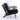 PU Leather Black Accent Chair