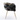 28" Black Luxury Velvet Accent Chair with Golden Metal Legs