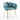 28" Blue Luxury Velvet Accent Chair with Golden Metal Legs