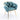 28" Blue Luxury Velvet Accent Chair with Golden Metal Legs