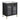 28" Freestanding Black Bathroom Vanity with Ceramic Sink & Two Doors