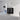 28" Freestanding Black Bathroom Vanity with Ceramic Sink & Two Doors
