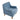 29.50" Tufted Blue Accent Armchair 