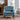 29.50" Tufted Blue Accent Armchair 