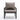 29" Modern Gray PU Leather Accent Chair with Padded Back and Black Powder Coated Metal Frame