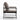 29" Modern Gray PU Leather Accent Chair with Padded Back and Black Powder Coated Metal Frame