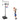 29 Portable Iron Basketball Hoop with Stable Base and Wheels - Adjustable Height 5.6 to 7ft