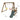 A dimension Image of our 2 in 1 Natural Wood Outdoor Swing Set Playset for Backyard with Slide and Climbing Rope Ladder