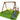 2 in 1 Natural Wood Outdoor Swing Set Playset for Backyard with Slide and Climbing Rope Ladder