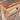 Rustic Nightstand Image. Close up view of reclaimed wood nightstand in a distressed wood finish
