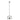 3-Light Adele Farmhouse Metal Pendant in Black & White Finish