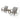 3 Piece Outdoor Furniture Set Dimension Image.
