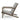 3 Piece Outdoor Furniture Set Image.  3 Piece Patio Set Grey Adirondack-Inspired Cushioned Chair - Side View
