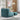 30" Green Fluffy Bean Bag Chair with Memory Foam and Ottoman