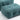 30" Green Fluffy Bean Bag Chair with Memory Foam and Ottoman