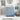 30" Modern Blue Bathroom Vanity Cabinet with Integrated Resin Sink