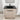 30" Modern Plain Light Oak Freestanding Bathroom Vanity with Black Ceramic Sink & 2 Soft-Close Cabinet Doors