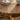 31.29" Retro Splicing Round Wood Coffee Table with Gold Cross Legs