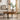 31.29" Retro Splicing Round Wood Coffee Table with Metal Cross Legs