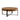 31.29" Retro Splicing Round Wood Coffee Table with Metal Cross Legs