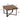 31.30" Retro Splicing Wooden Square Coffee Table with Metal Cross Legs - Set of 2