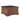 31.50" Farmhouse Brown Square Wood Coffee Table with Large Storage