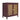 31.5" Boho Red Cabinet Rattan Doors 