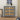 31.5" Gray Rattan Cabinet with 3 Drawers and Metal Handle