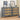 31.5" Gray Rattan Cabinet with 3 Drawers and Metal Handle