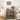 31.5" Rustic Brown Furniture-Style Dog Crate on Wheels with Double Doors and Lift Top