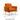 31" Modern Tufted Accent Chair with Waist Pillow - Orange Teddy Fabric