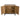 A dimension Image of our 31" Modern Walnut Natural Rattan 2-door Accent Storage Cabinet with Built-In Adjustable Shelf