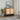 31" Modern Walnut Natural Rattan 2-door Accent Storage Cabinet with Built-In Adjustable Shelf
