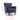 32" Modern Blue Accent Linen Armchair with Solid Wooden Legs