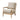 32" Vintage Accent Arm Chair with Thick Cushion and Wood Frame 