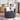 33.5" Dark Grey Velvet Swivel Barrel Chair with 2 Pillows - 360° Rotating Base