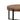 33.86" Retro Splicing Round Wood Coffee Table with Metal Cross Legs