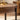 33.86" Retro Splicing Round Wood Coffee Table with Metal Cross Legs