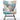 33" Modern Blue Patchwork Accent Rocking Chair
