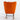 35.5" Orange Houndstooth Fabric Leather Rocking Chair